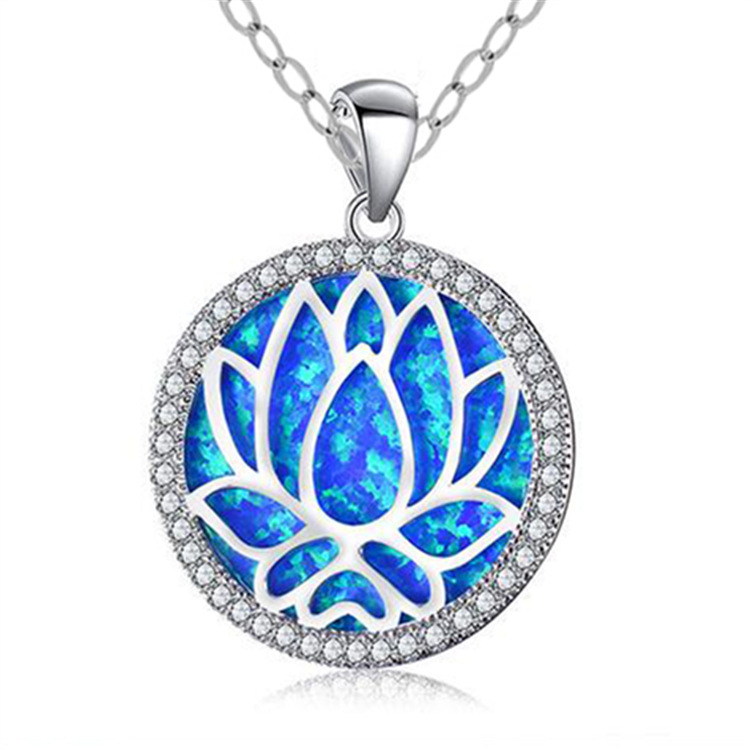 European and American new Australian treasure lotus silver trim…