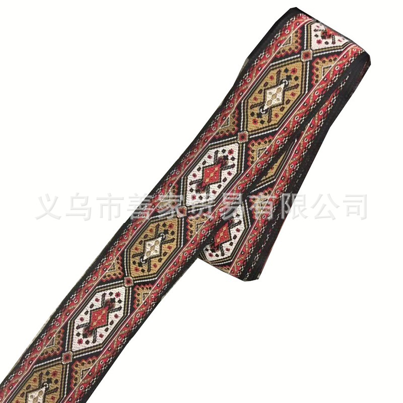 现货定制提花织带花边民族复古几何图腾窗帘服装箱包辅料 SH-9946