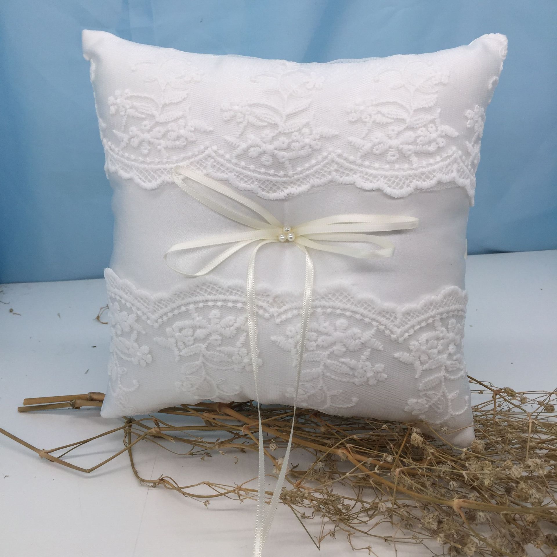 创意新款欧式 戒枕 蕾丝 结婚礼戒枕盒 新娘七夕情人节求婚庆用品