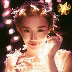LED星星燈usb滿天星燈串電池節日小彩燈裝飾燈網紅拍照五角星閃燈