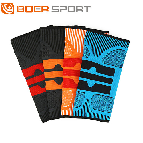 Bol Sports Knee Pads Silicone Knitted Elastic Support Knee Meniscus Squat Running Basketball Leg Guards for Men and Women