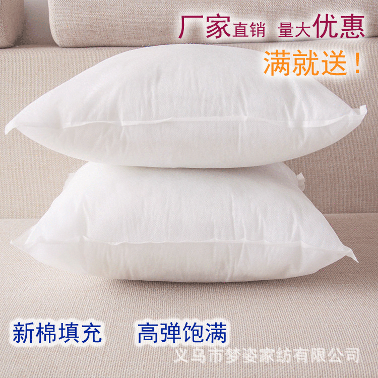 fashion pillow Cross stitch Pillow Pillow core Non-woven fabric Pillow core Cushion cores 45*45 Pillow core pp Cotton factory direct sale