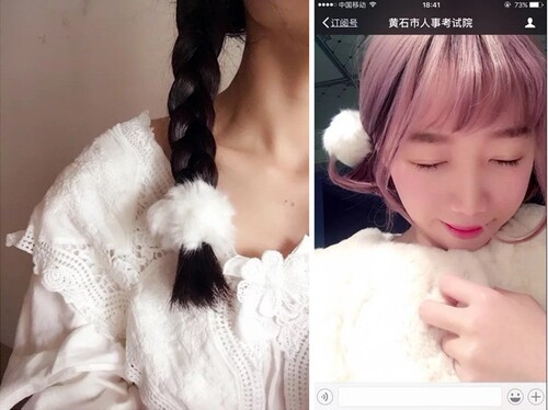 Cute soft lolita cute fur hair circle artificial rabbit fur ball rubber band hair tie new winter accessories