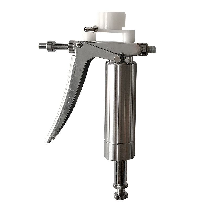 Tipo cerdo, ganado, ovejas, pollo, pato, ganso, jeringuilla continua ajustable del acero inoxidable de la inyección de la vacuna de las aves de corral