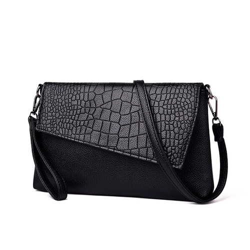 Cross-border new  trendy Korean style women's bag, clutch bag, women's crocodile pattern clutch bag, women's shoulder crossbody small bag