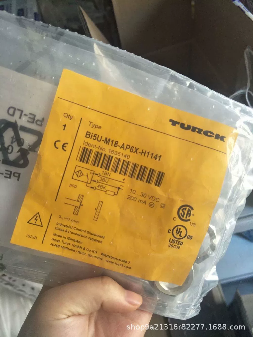 Оригинальный датчик приближения Turck NI20U-M30-VP4X-H1141