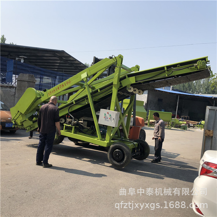 石家庄青贮取料机 液压升降高空扒草机