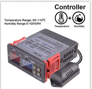 STC -3028 Intelligent number showing temperature and humidity controller temperature and humidity control two -use greenhouse incubation constant humidity