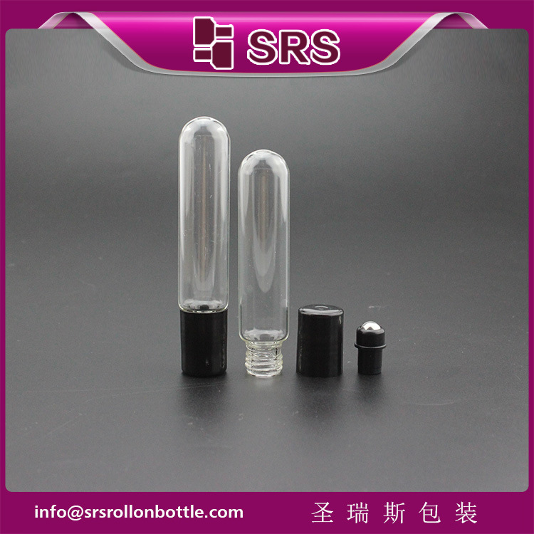 加工定制10ml玻璃滚珠香水瓶 透明圆底玻璃走珠瓶 精油精华液空瓶