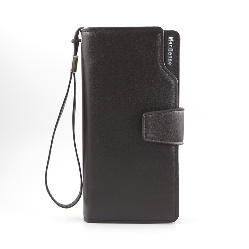 MenBense hombres Cartera de negocios de moda simple embrague de cuero de LA PU de gran capacidad cartera suministro directo de fábrica