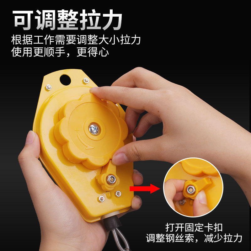 Destornillador eléctrico equilibrador dispositivo de tensión destornillador eléctrico gancho de destornillador neumático gancho de destornillador de aire anillo