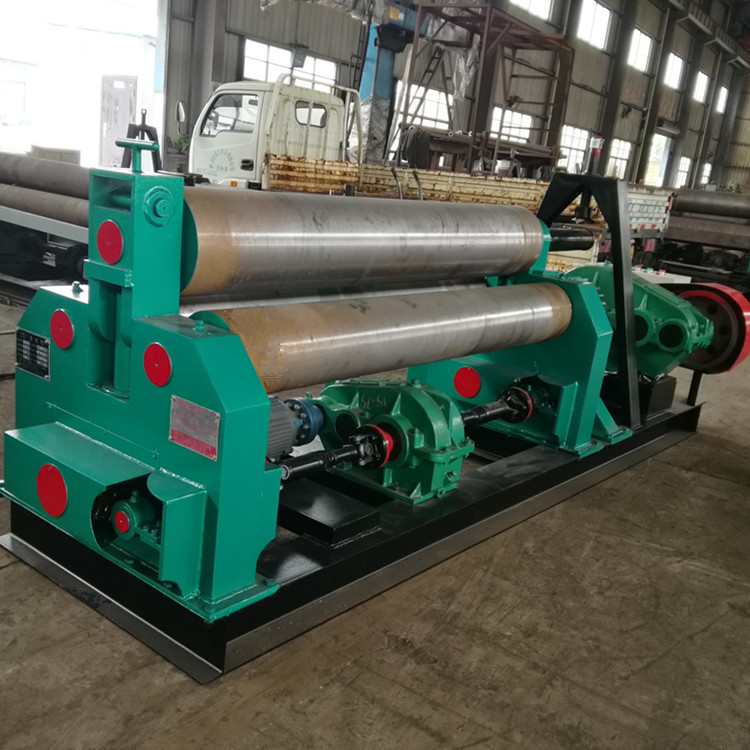 大型锥体卷圆机 实心辊筒 材质45号钢热处理 卷锥卷筒三辊卷板机