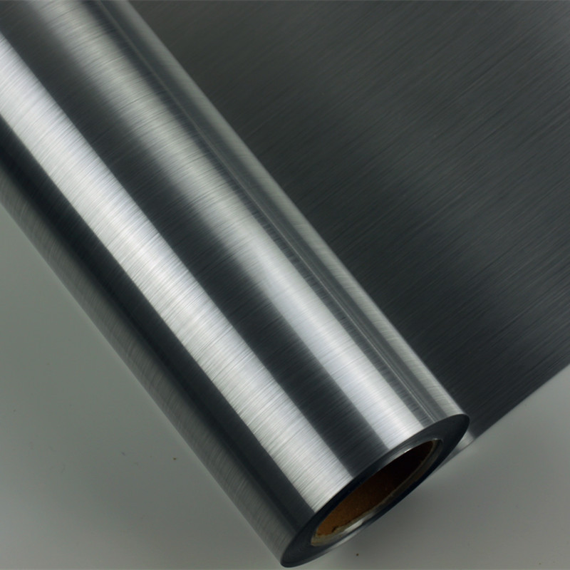 1.27*30m adhesive brushed silver film Silver brushed water-based inkjet bright badge silk silver photo paper weak solvent