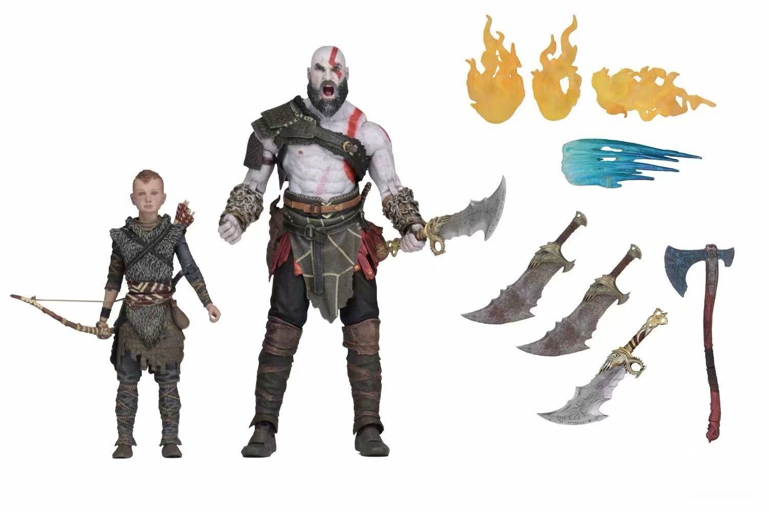 God of War Ultimate Kratos Atreus Action Figure 2 Pack 1/12