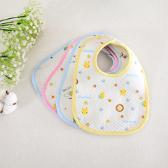 Wholesale baby saliva towel pure cotton waterproof bib baby V-shaped rice pocket saliva pad spit milk four-season bib