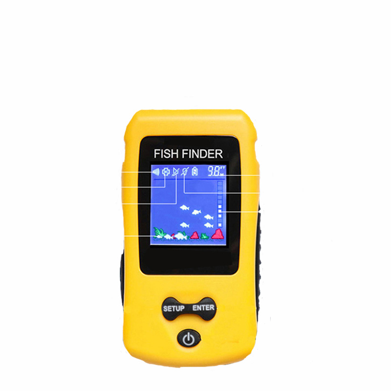 Fish Finder wireless Sonar Underwater visual  high definition Fishing is detector mobile phone Ultrasonic wave Sonar Explosive money