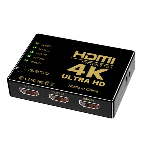 Cross-border hdmi switch five-in-one-out high-definition converter splitter 5-in-1 out splitter brancher split screen