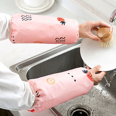 Oxford cloth waterproof long sleeves cartoon kitchen work anti-fouling sleeves autumn and winter sleeves women's sleeves sleeve head