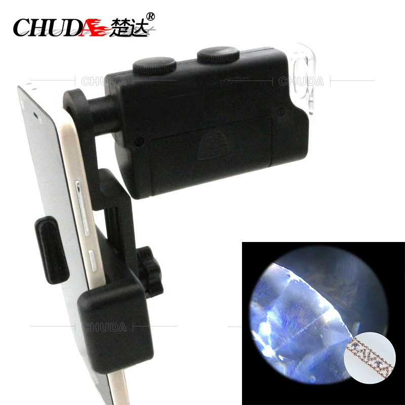 Chuda УФ и светодиодное увеличительное стекло идентификация Мьянма оригинальный камень Золото шелк нефрит взгляд на маленький лист Красный сандаловое дерево Венера 60-100 фокус