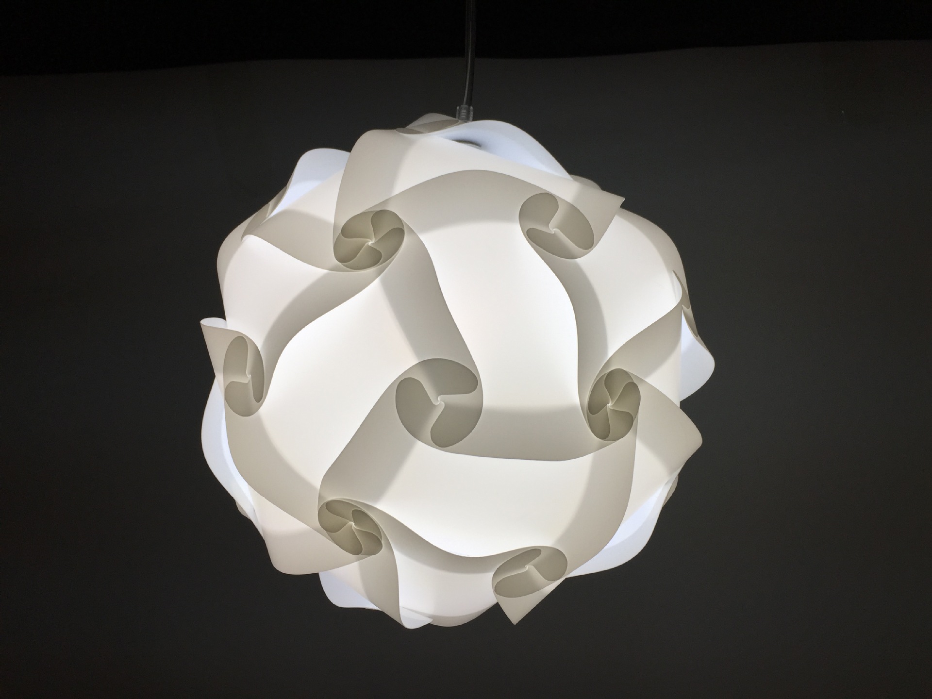 IQ球灯罩 彩色球形创意灯罩 灯具配件 热销DIY拼图灯罩透光