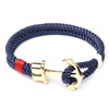 Fashionable woven bracelet, leather accessory