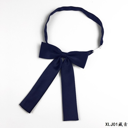 Streamer long handle bow tie sailor suit bow jk solid color female Japanese fashion college style uniform accessories