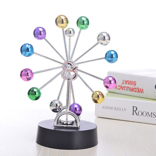 USB type/creative earth perpetual motion instrument ornaments automatic rotating celestial motion rocker Ferris wheel plastic crafts