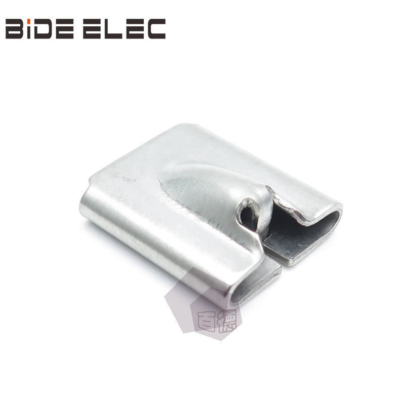 BIDE牌201、304、316材质12mm宽滚钢珠自锁式不锈钢扎带头 搭扣