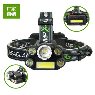 户外LED多功能充电手电筒远射指挥棒USB手电筒带磁铁灯汽修工作灯详情6