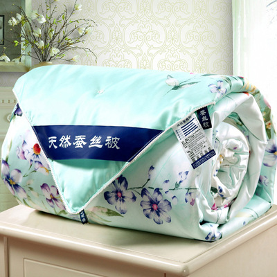 厂家直销仿真丝蚕丝被子套夏被凉空调被芯春秋冬被可贴牌礼品|ms