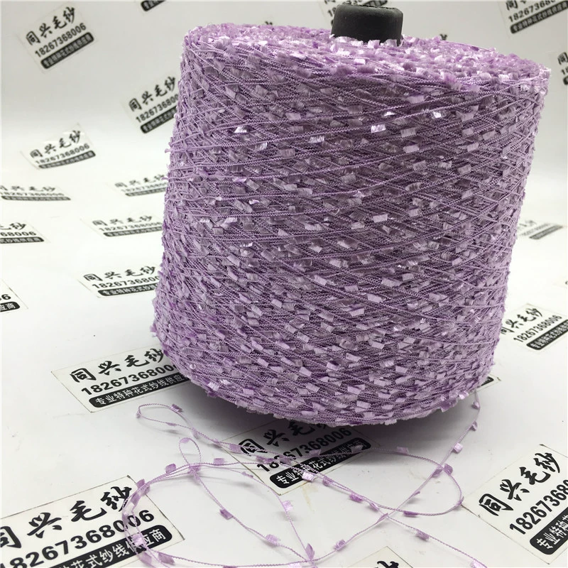 [Color yarn spot] Xiaohongqi gauze knit sweater fancy yarn