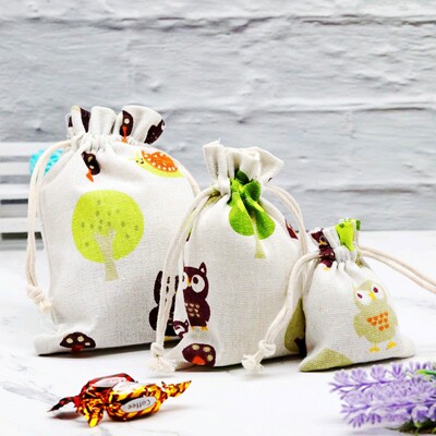 厂家直销麻布袋束口抽绳收纳袋 大小号定做礼品饰品束口麻布袋|ms