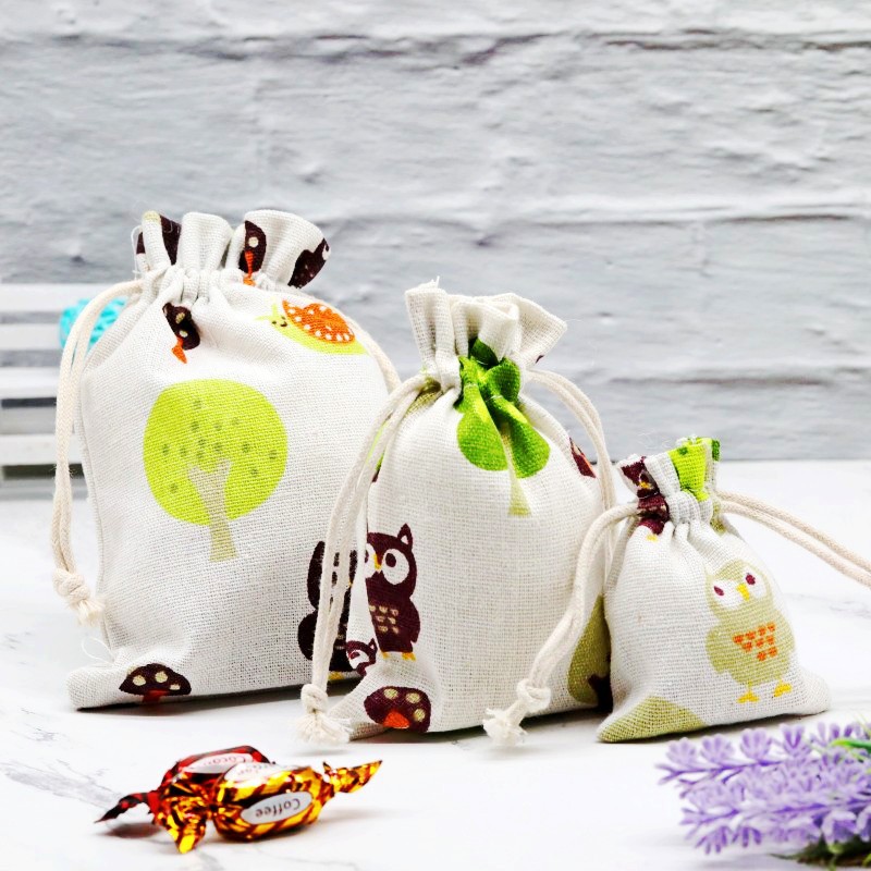 厂家直销麻布袋束口抽绳收纳袋 大小号定做礼品饰品束口麻布袋|ms