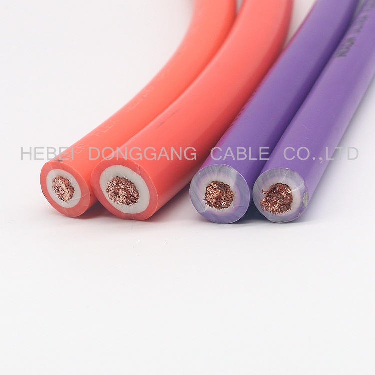 东港线缆厂家生产pvc橙色护套白色绝缘焊接线 电焊机电缆50平方