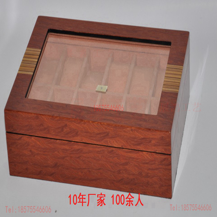 实木珠宝盒喷漆实木首饰盒仿红木实木项链包装盒厂家批量定做