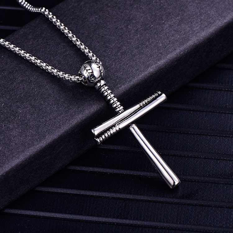 Hip-hop Rock Streetwear Cross Stainless Steel Plating Pendant Necklace display picture 1