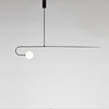 Scandinavian creative modern ceiling lamp for living room, bar linear light for bed, lights