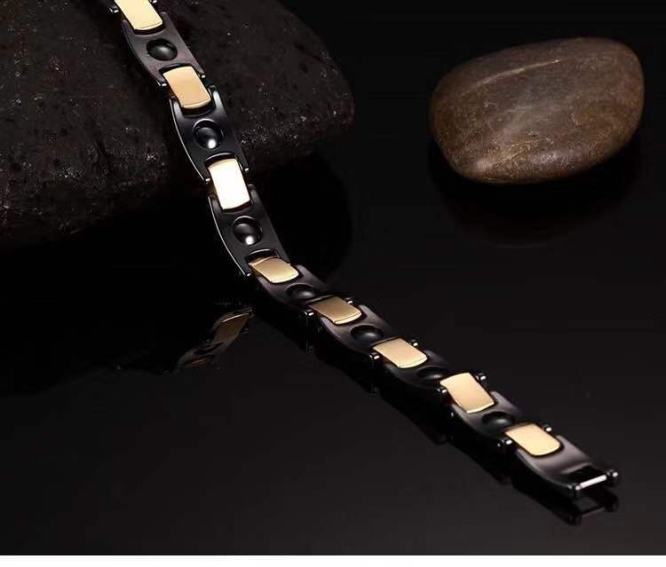 Titanium Steel and Tungsten Gold Bracelet 2