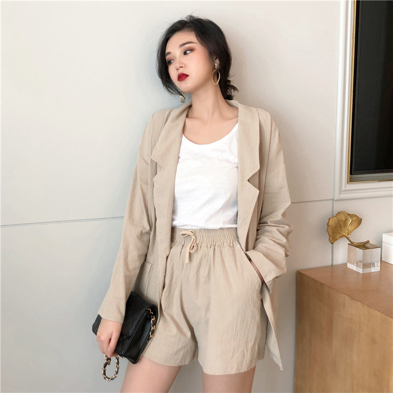 Costume femme en Mélange de chanvre - Ref 3333895 Image 1