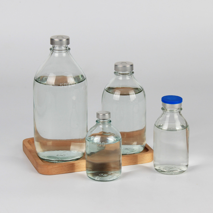 厂家供应 玻璃盐水瓶500ml点滴瓶高温输液瓶250ml香油玻璃瓶