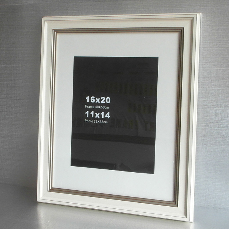 Hongyi factory wholesale photo frame pS foam plastic photo frame Ivory White simple mounting illustration watercolor picture frame