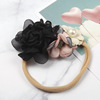 Cute children's soft nylon elastic headband, sunshine, hair accessory, European style, flowered