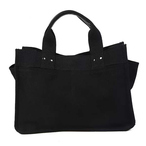 Casual and Satchel Black Handbag, Unisex, Fashionable and Versatile Business Bag, Computer Bag, Customizable Logo