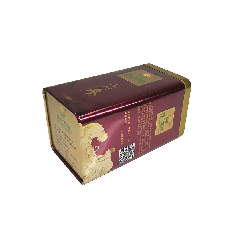 Fabricante caja de hierro de goji berry negro, Xinjiang jujube envasado lata, hermosa lata de nuez envasado de muestra gratuita