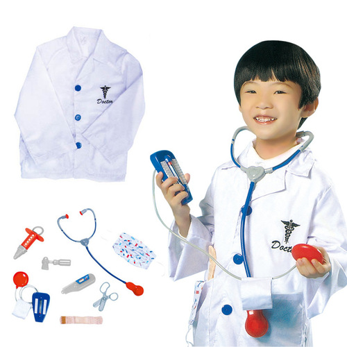 LESHENG factory direct sales children's doctor clothing children's role-playing professional experience clothing play house clothing