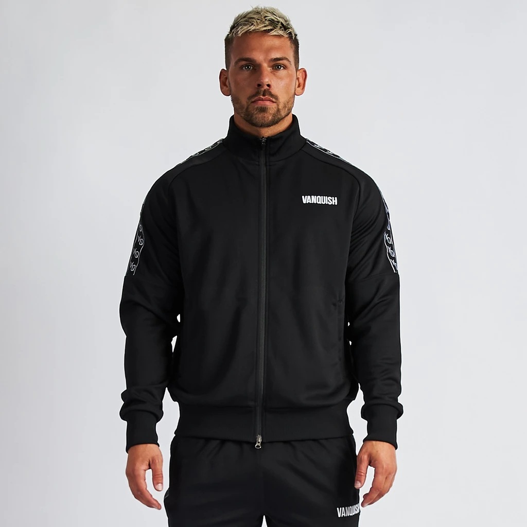 Spring and Autumn New Muscle Fitness Brother Sports Zipper Sweater Outdoor Running Casual Loose Coat Top Men_viptrois.com