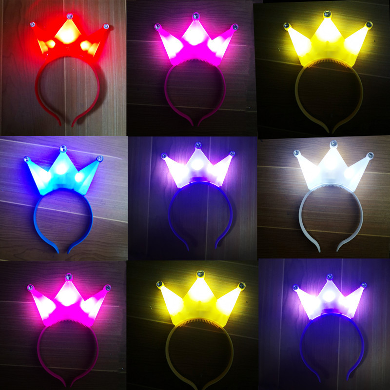 扫码礼品玩具 聚会夜光塑料发光发卡 头箍夜市摆地摊神器网红爆款|ms