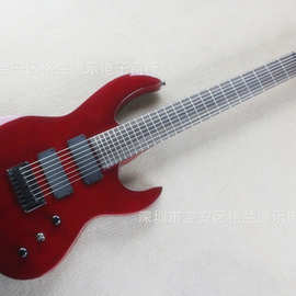 工厂直销电吉他贝斯 亮光红色 可改logo和代发货 量大从优