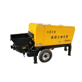 建筑混凝土输送细石泵送料机厂家供应小型卧式二次构造柱泵