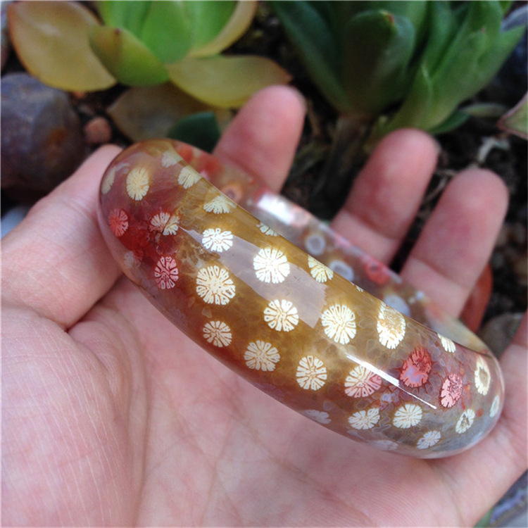 Aifulai Manufactor wholesale natural Coral Bracelet Bracelets Bracelet customized Chrysanthemum jade Bracelet